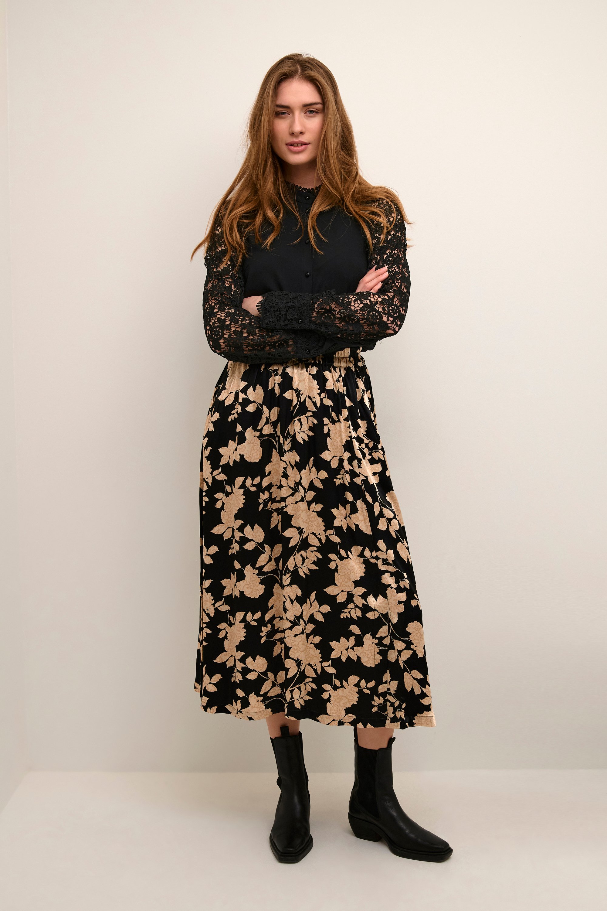 Langarm-Bluse Relaxed fit Blac