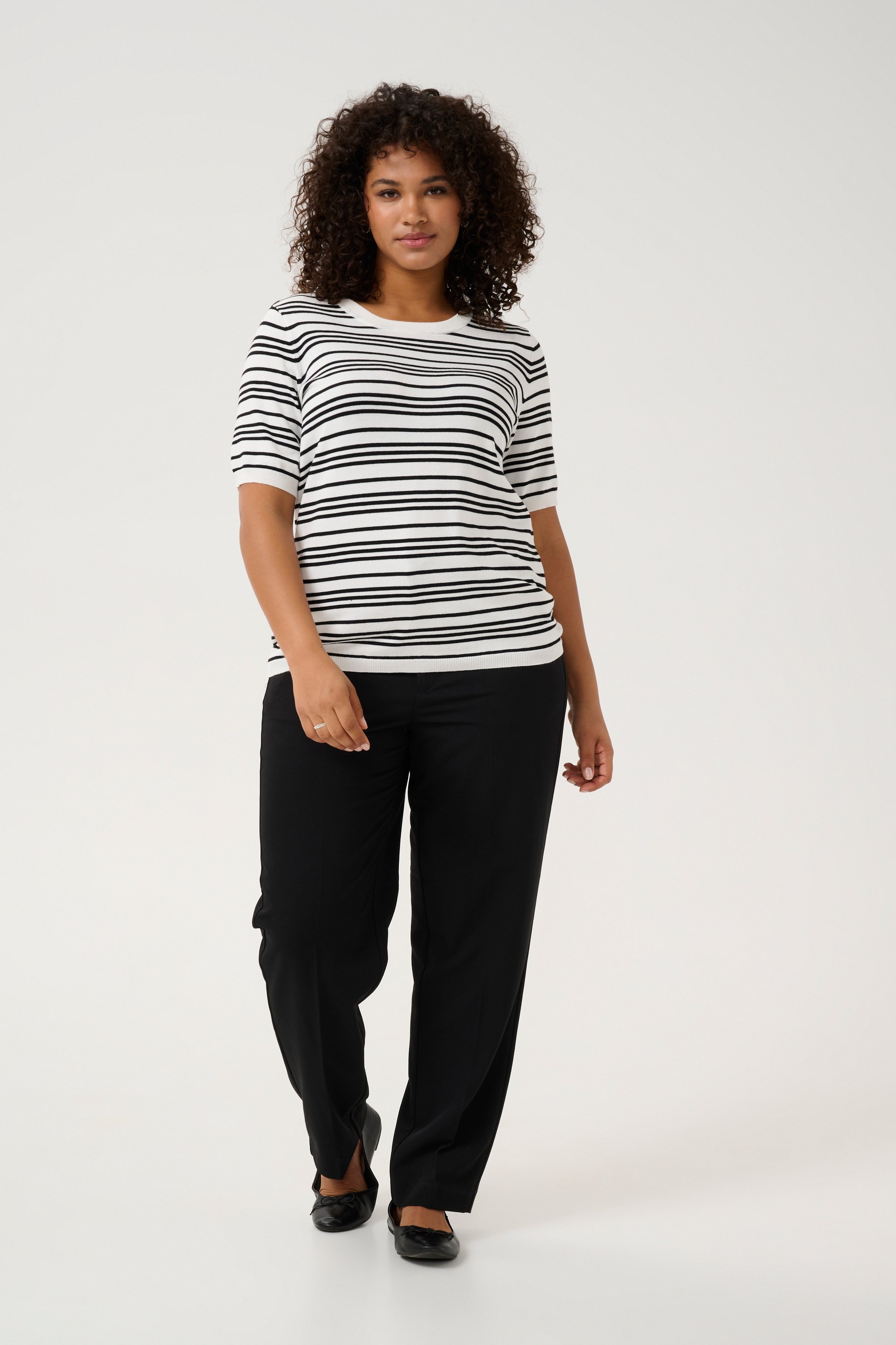 Thumbnail - Strickpullover Regular fit black offwhite