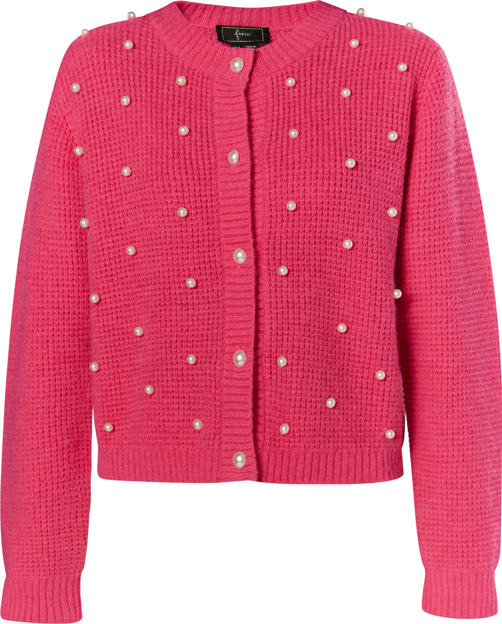 Faina Strickjacke Damen Rosa