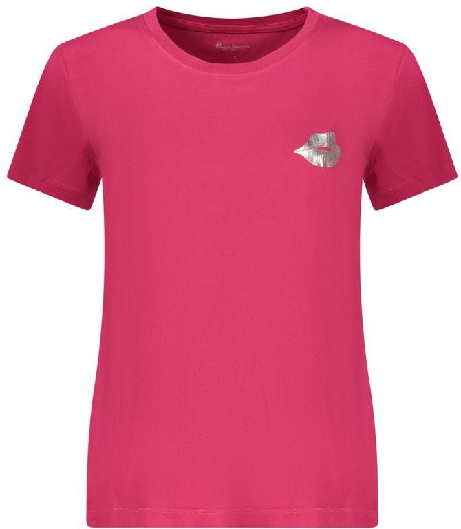 Pepe Jeans Rosso Baumwoll Damen T-Shirt