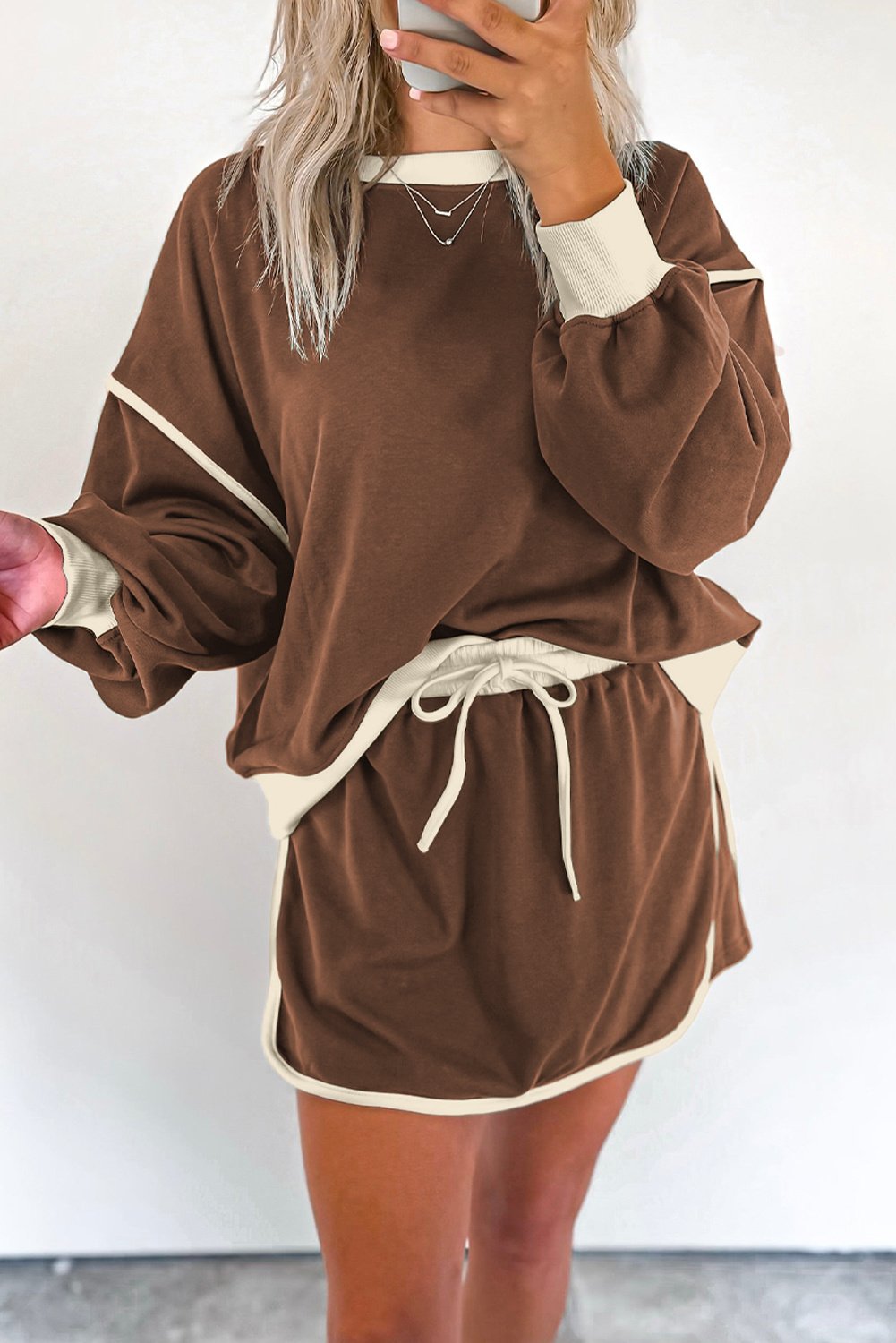Sweatshirt-Shorts-Set