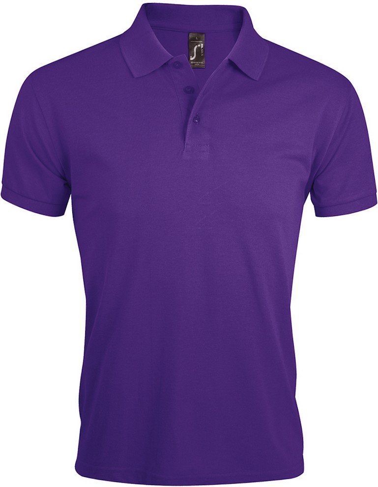 Thumbnail - SOLs Mens Prime Pique Plain Kurzarm-Poloshirt (dunkelviolett)