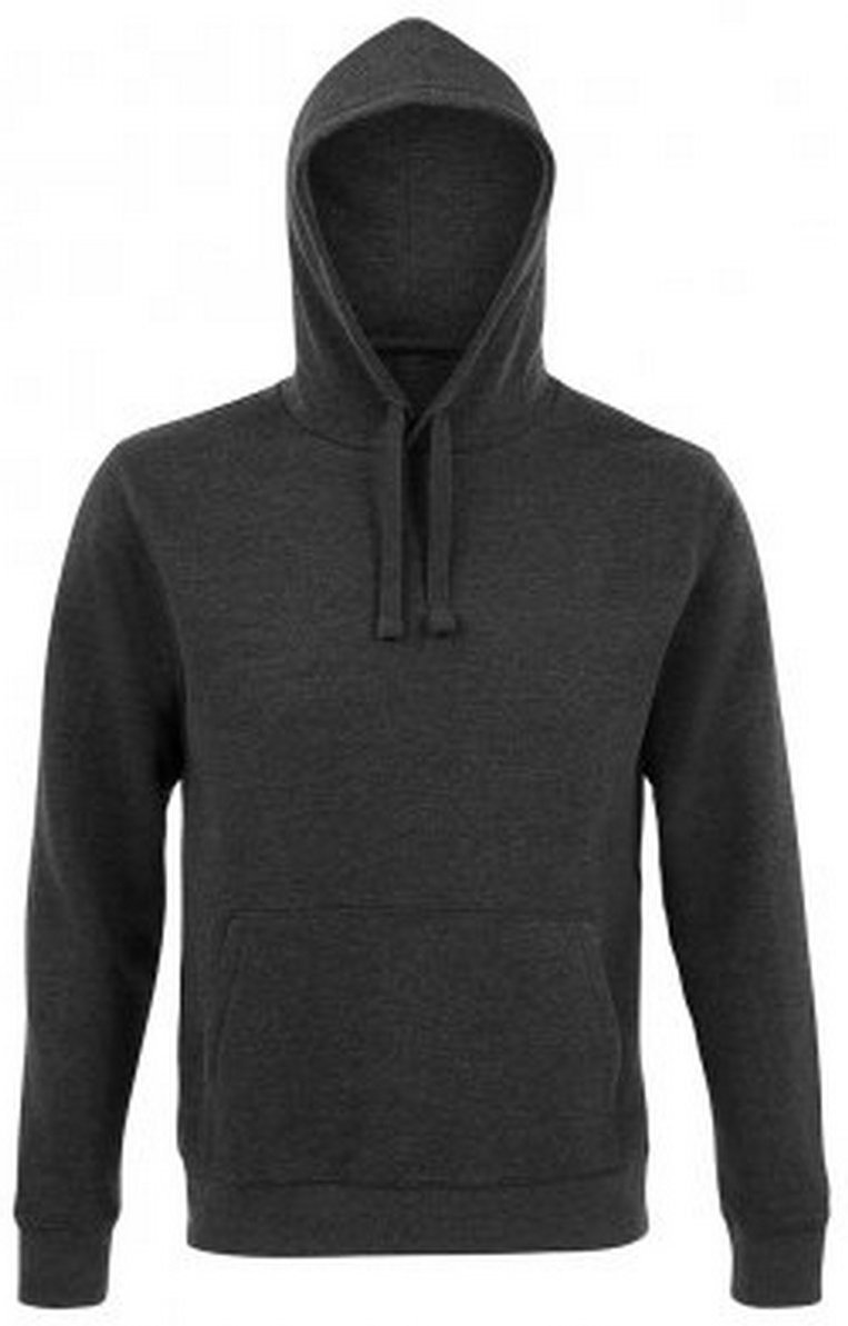 Thumbnail - SOLS Unisex-Erwachsene Spencer Sweatshirt mit Kapuze (Charcoal Marl)