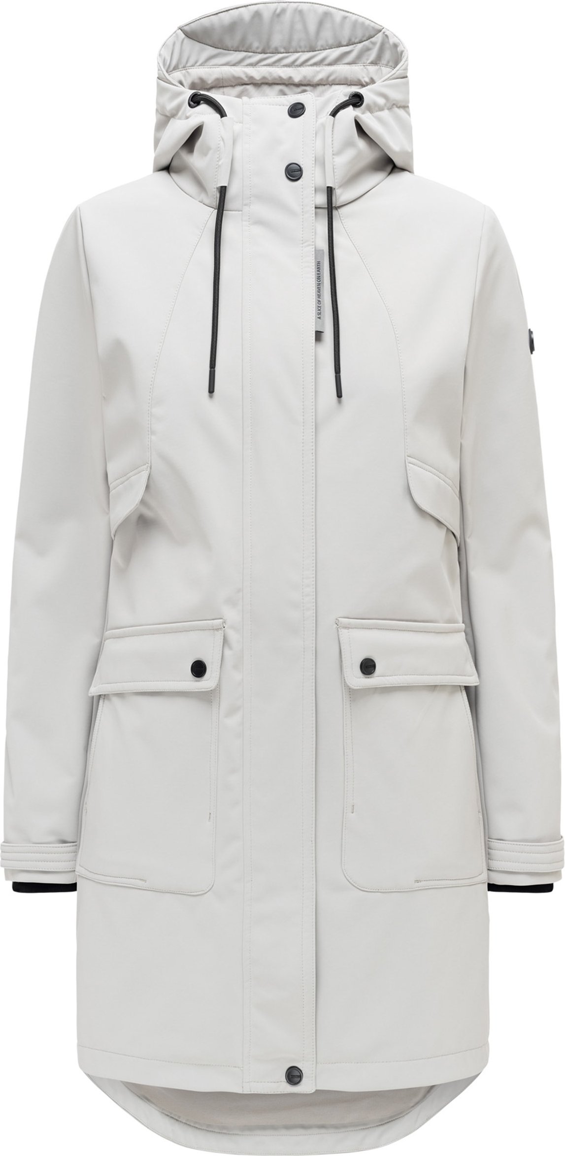 Navahoo Damen Softshell Übergangsjacke Morgennebel mit Kapuze