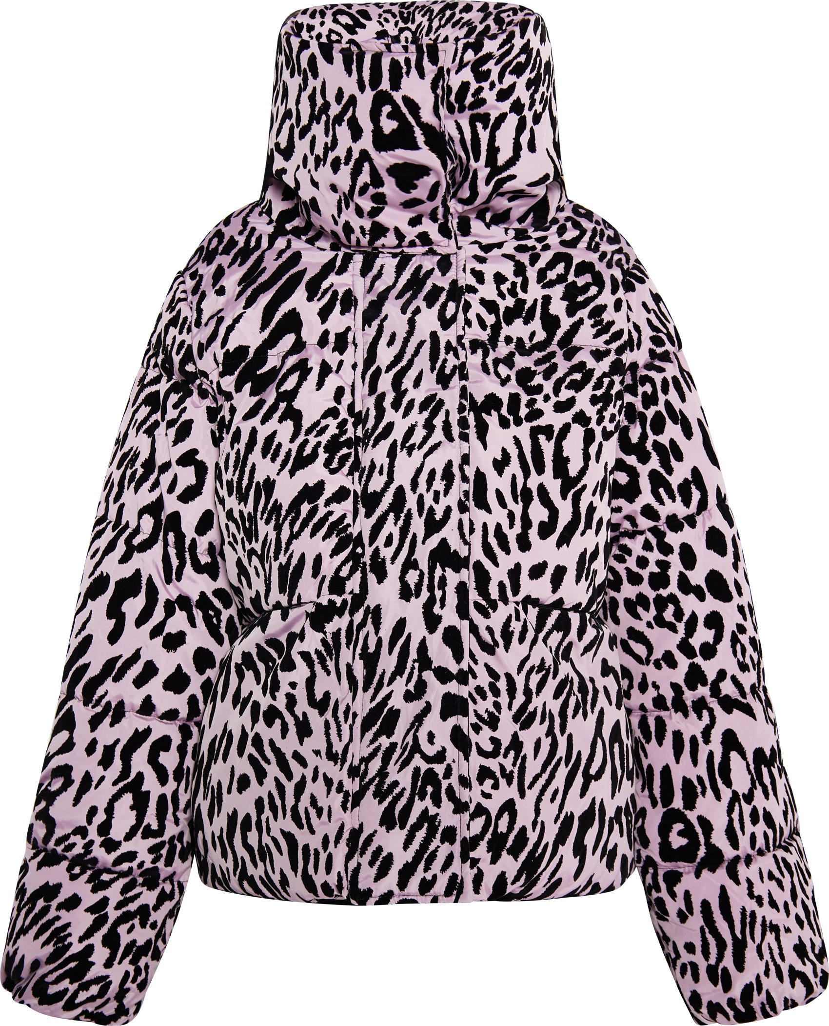 Faina Steppjacke mit Leo-Print Damen Lila Löwe