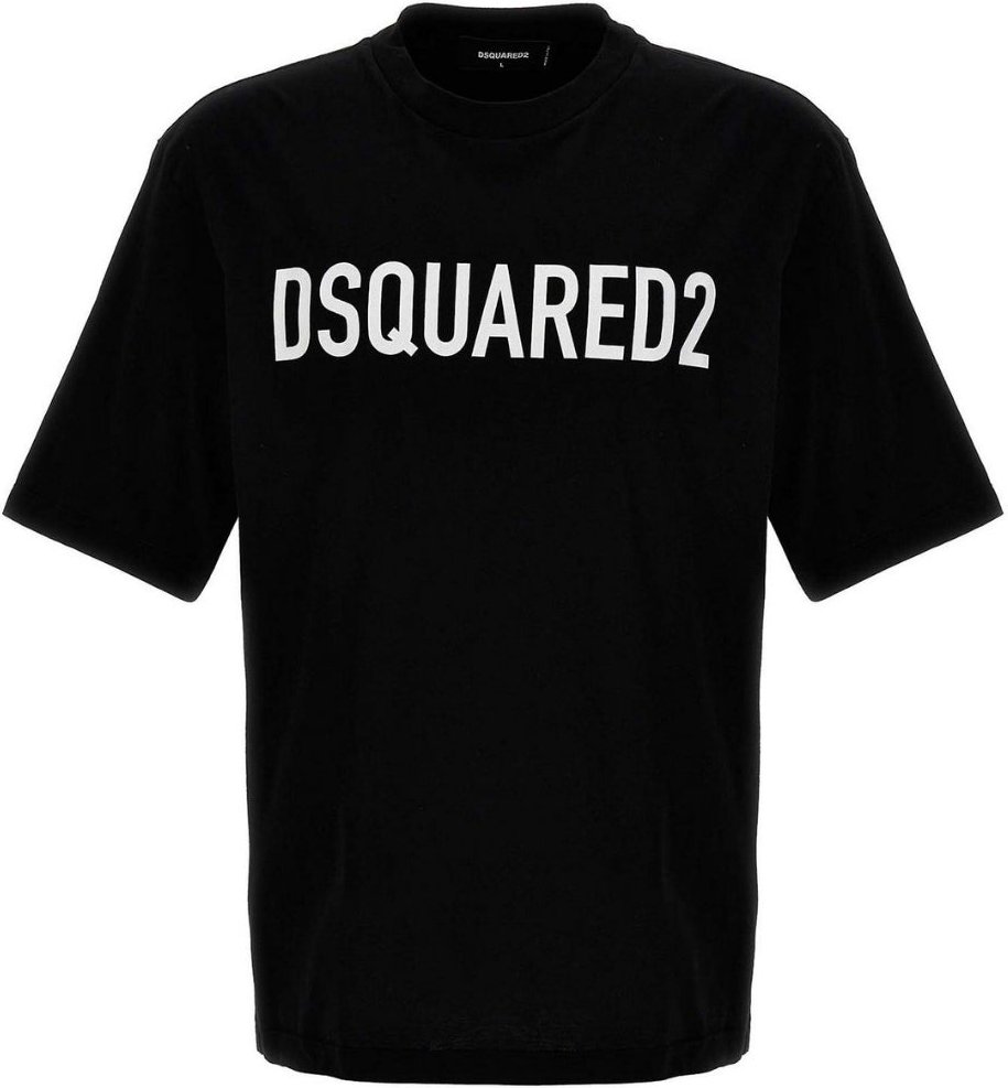 Dsquared2 T-shirt Mit Auffälligem Logo (schwarz)