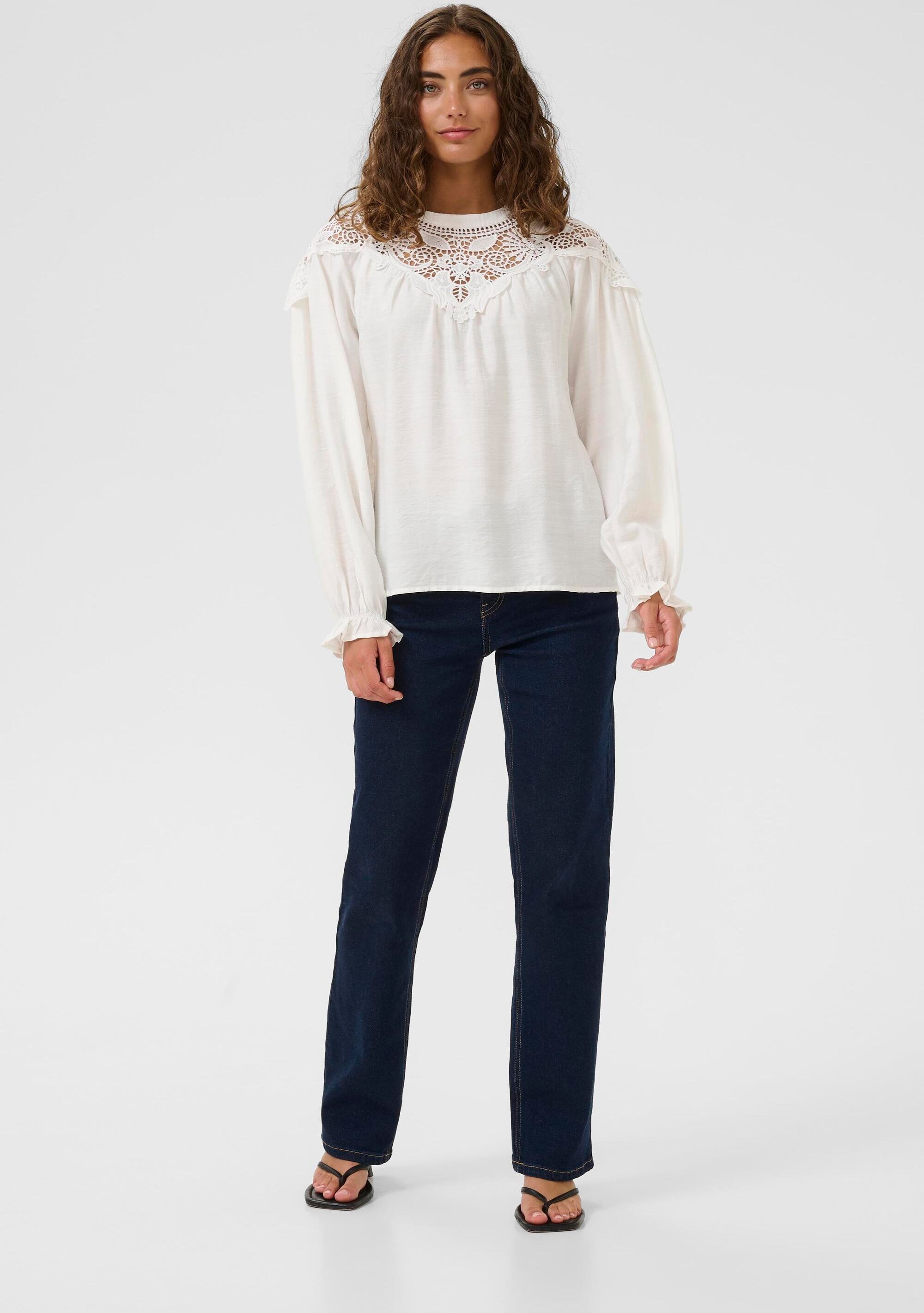 Langarm-Bluse CUurta Relaxed fit white