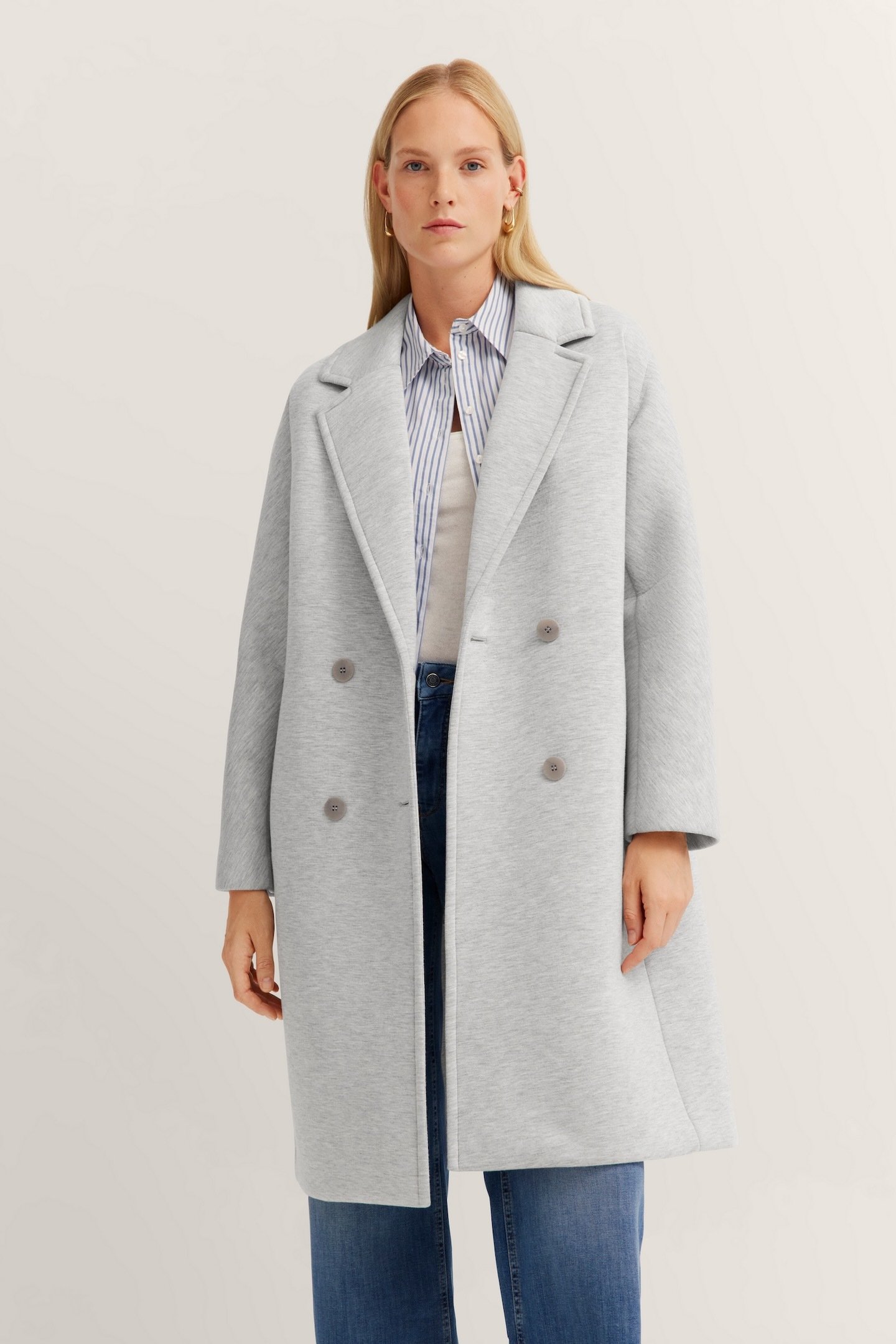 Bugatti Damen Mantel mit Reverskragen