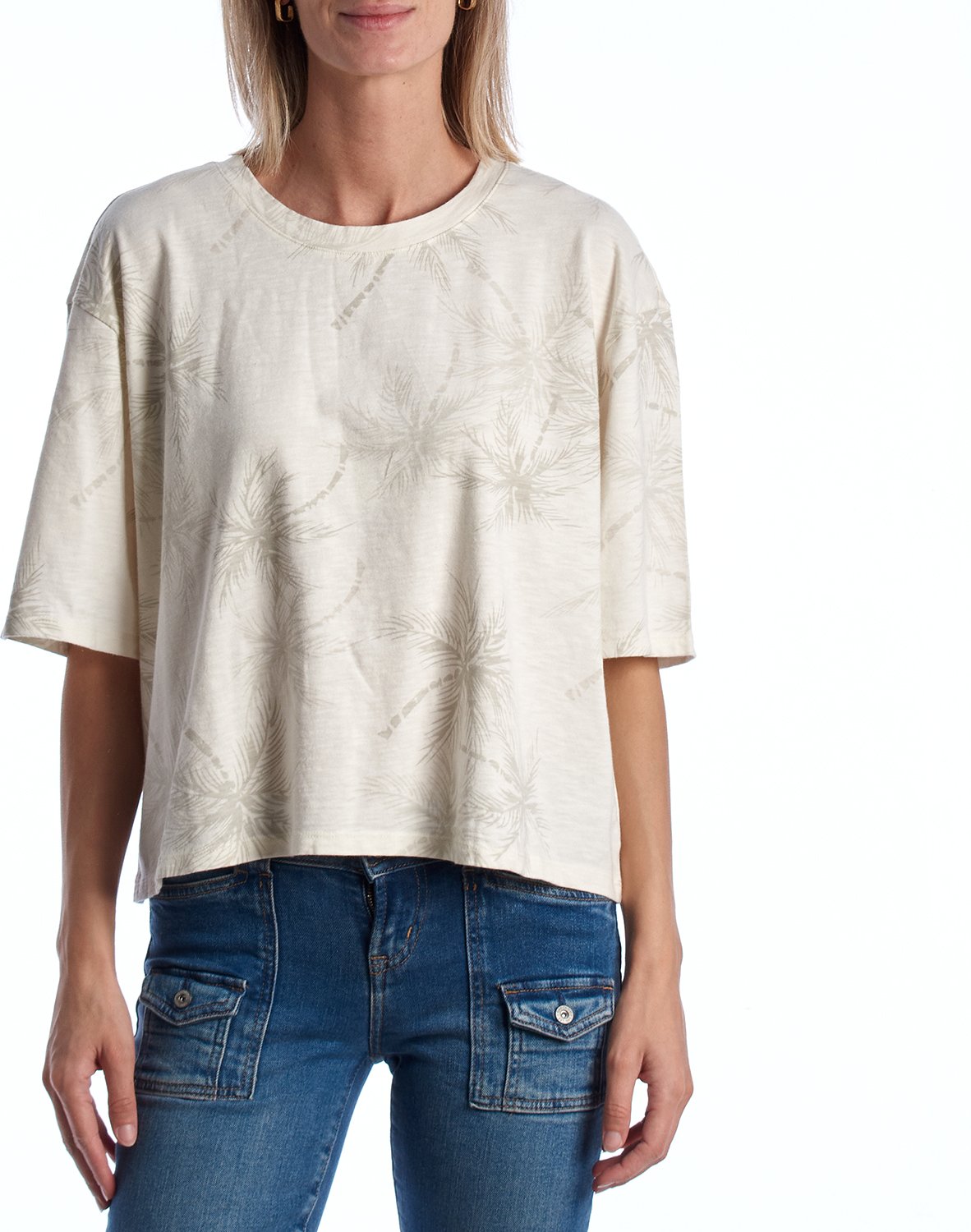 Damen Oversize Kurzarm T-Shirt 866972