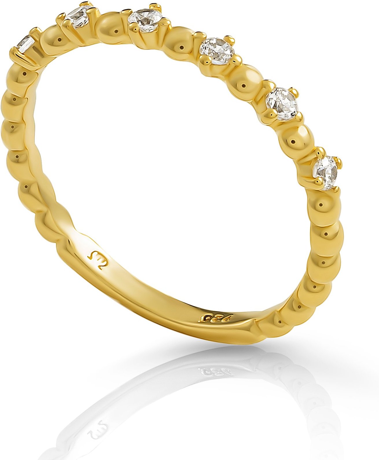 Orphelia 'Signature' Damen-Ring aus 925er Sterlingsilber – Gold ZR-7535/G