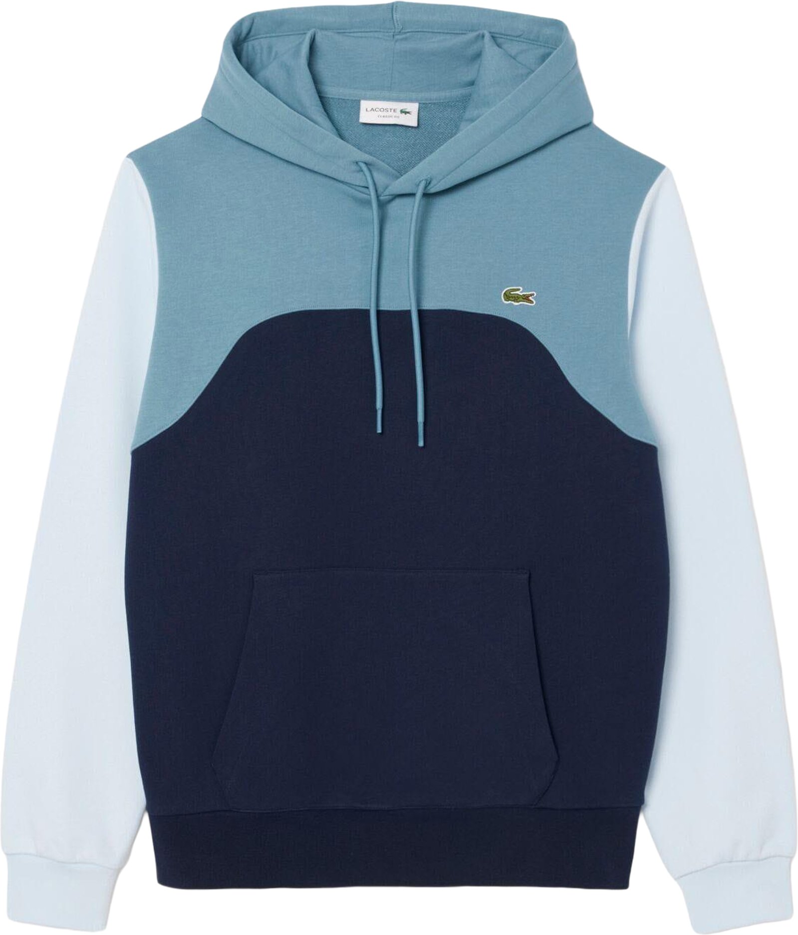 Lacoste - Kapuzenpullover für Herren, Blockfarben, Klassisch (Dunkles Marineblau/Weiß)