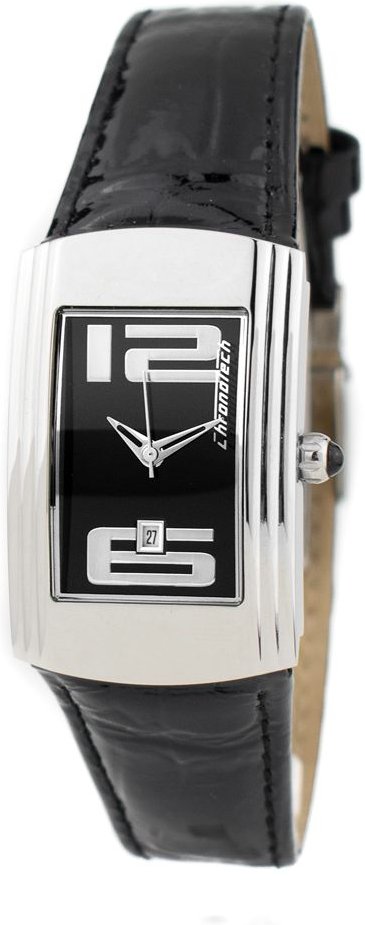 Schwarze Lederarmbanduhr Ct7017l04ac