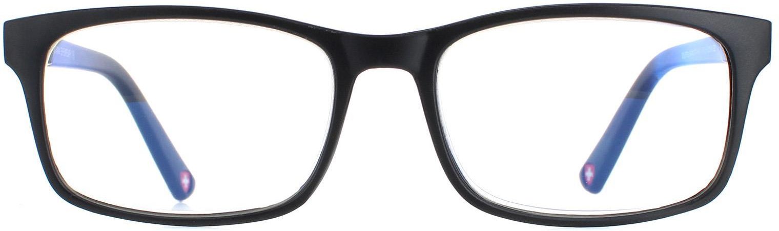 Thumbnail - Montana Rechteckige Unisex-Mattschwarz-Brille