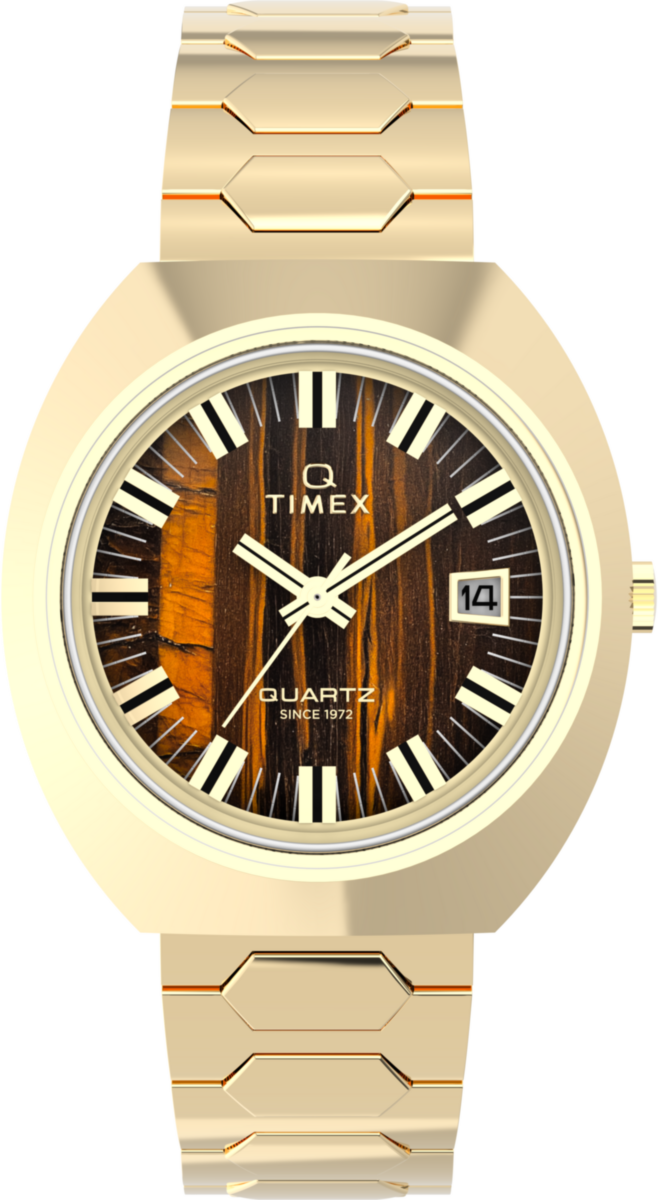 Timex Time Machine Reissue Gold Herren Armbanduhr TW2Y45200