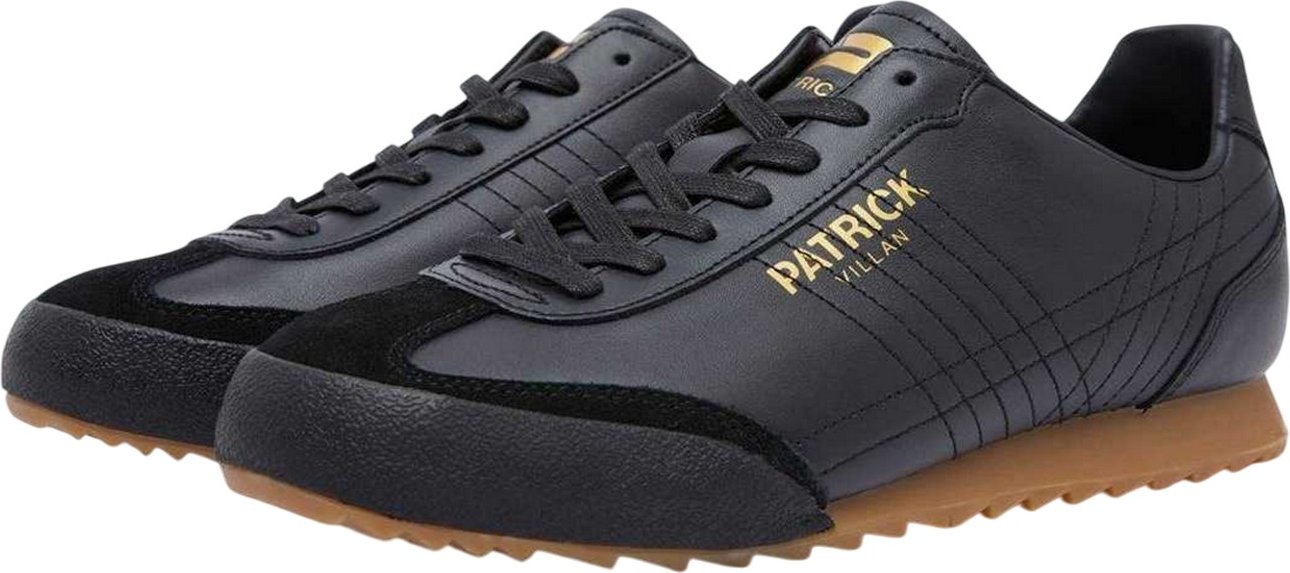 Patrick - "Villan" Sneaker für Herren, Leder (Schwarz)