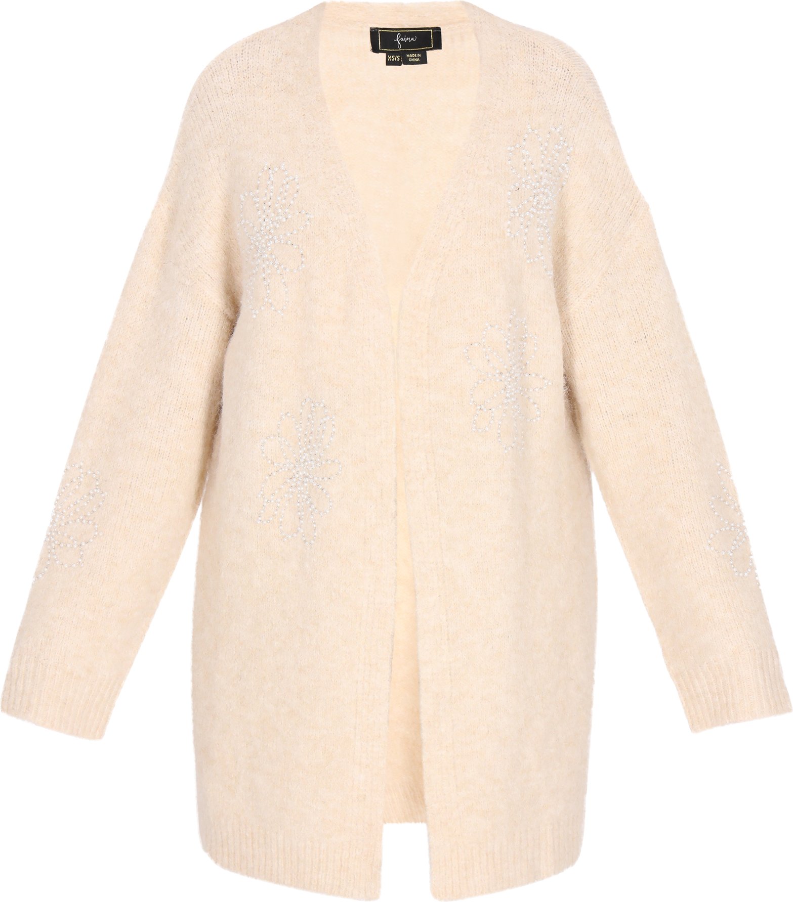 Faina Strickjacke Frauen hellbeige