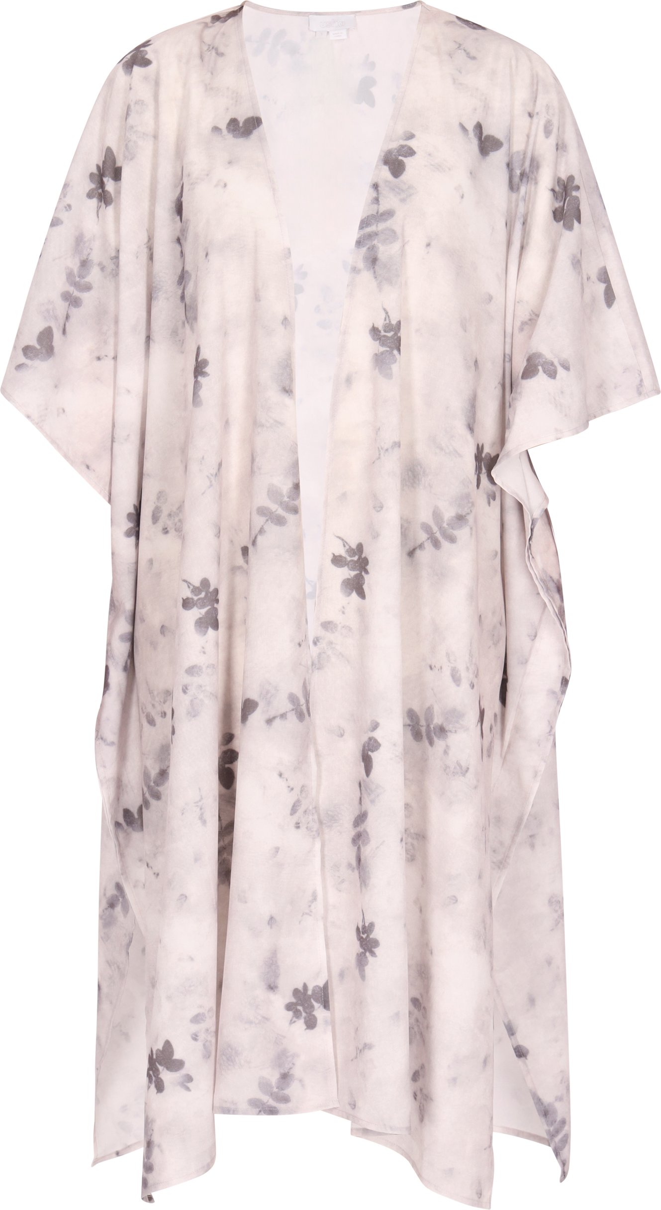 usha Kimono Damen Grau Mehrfarbig