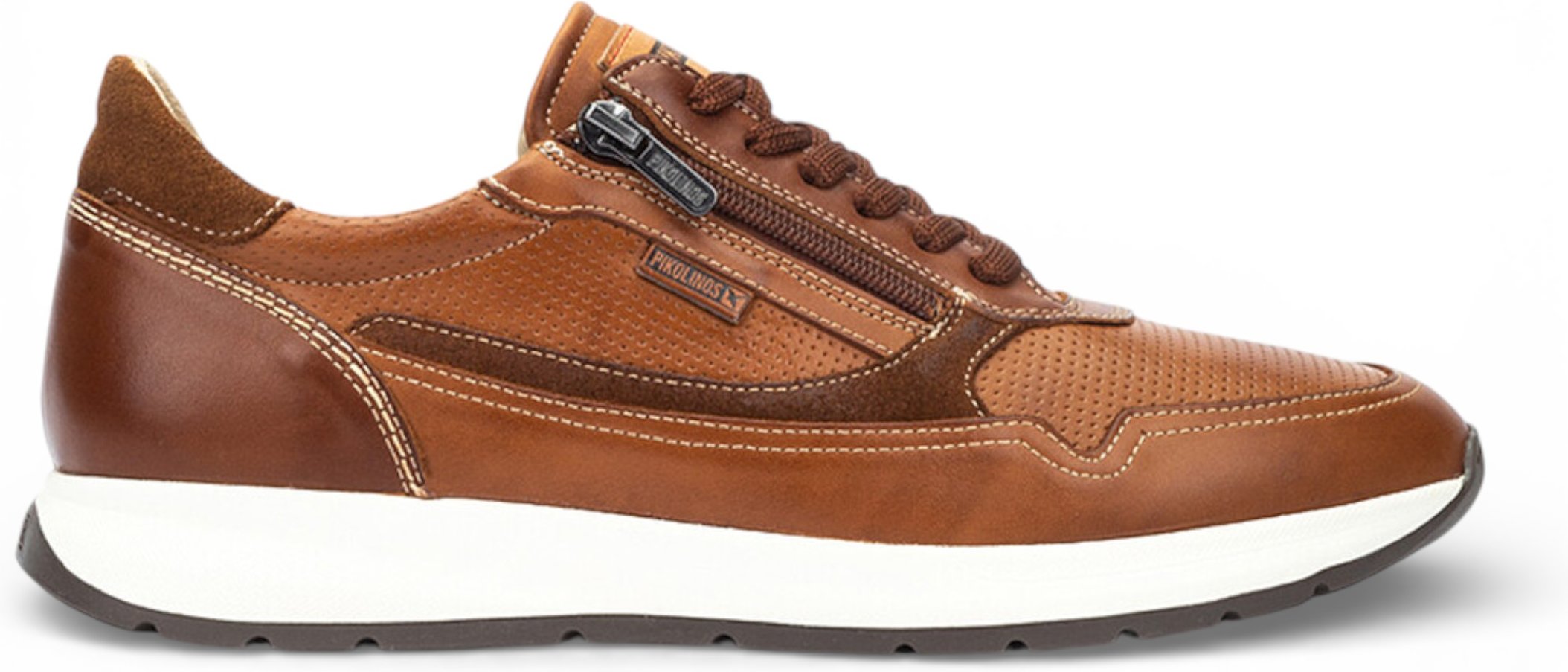 Pikolinos Herren-Sneaker aus braunem Leder, bequem und tragbar - Getafe