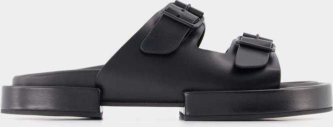 Block-Henri-Sandalen - Ann Demeulemeester - Schwarz - Leder