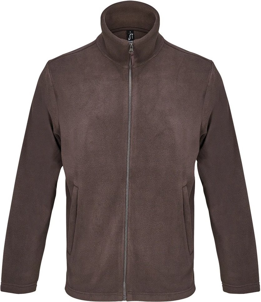 SOLS - Jacke für Herren/Damen Unisex, Micro-Vlies (Dunkle Schokolade)