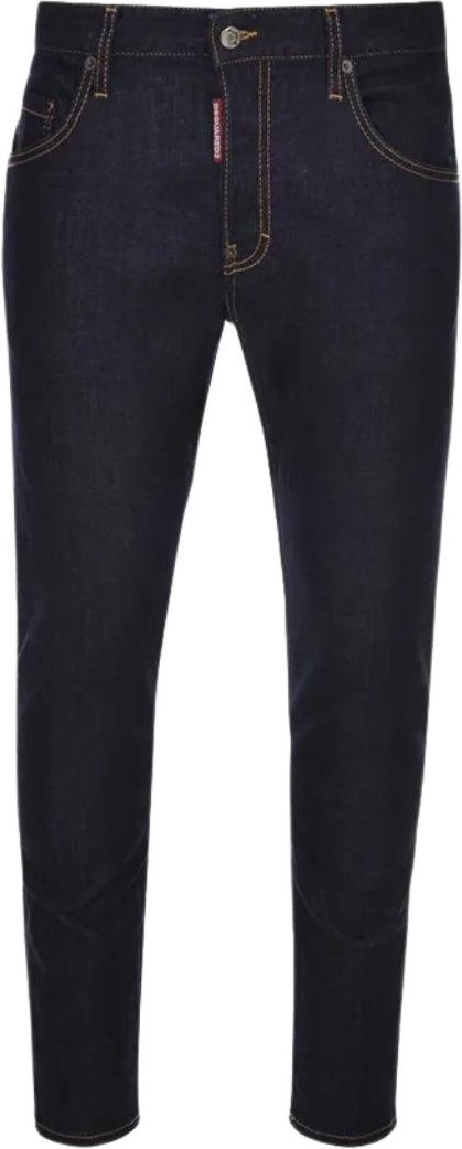 DSquared2 Herren Italienische Adresse Logo Jeans (Marineblau)