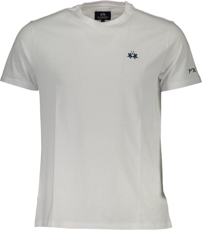 La Martina Weißes Baumwoll-Herren-T-Shirt