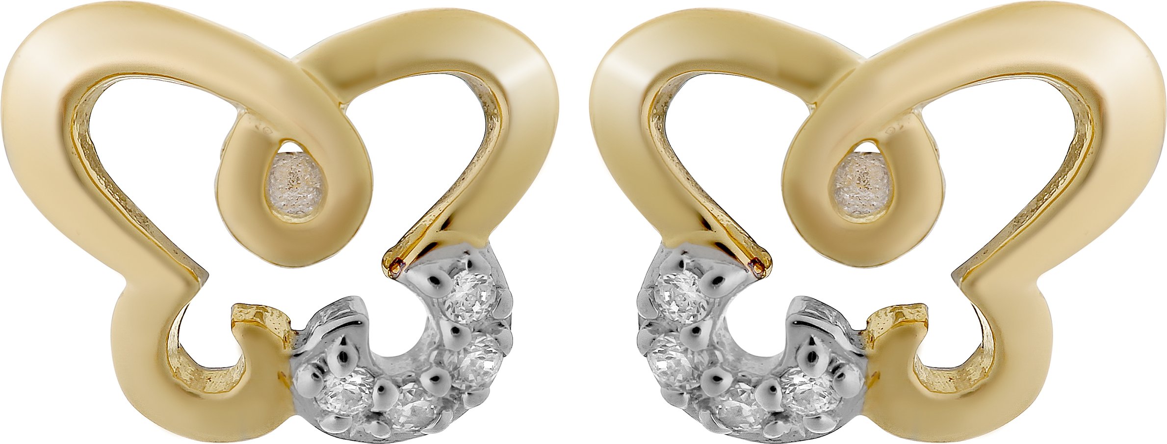 Orphelia 'Joya' Ohrstecker für Damen aus 925er Sterlingsilber - Silber/Rosé ZO-7088/1