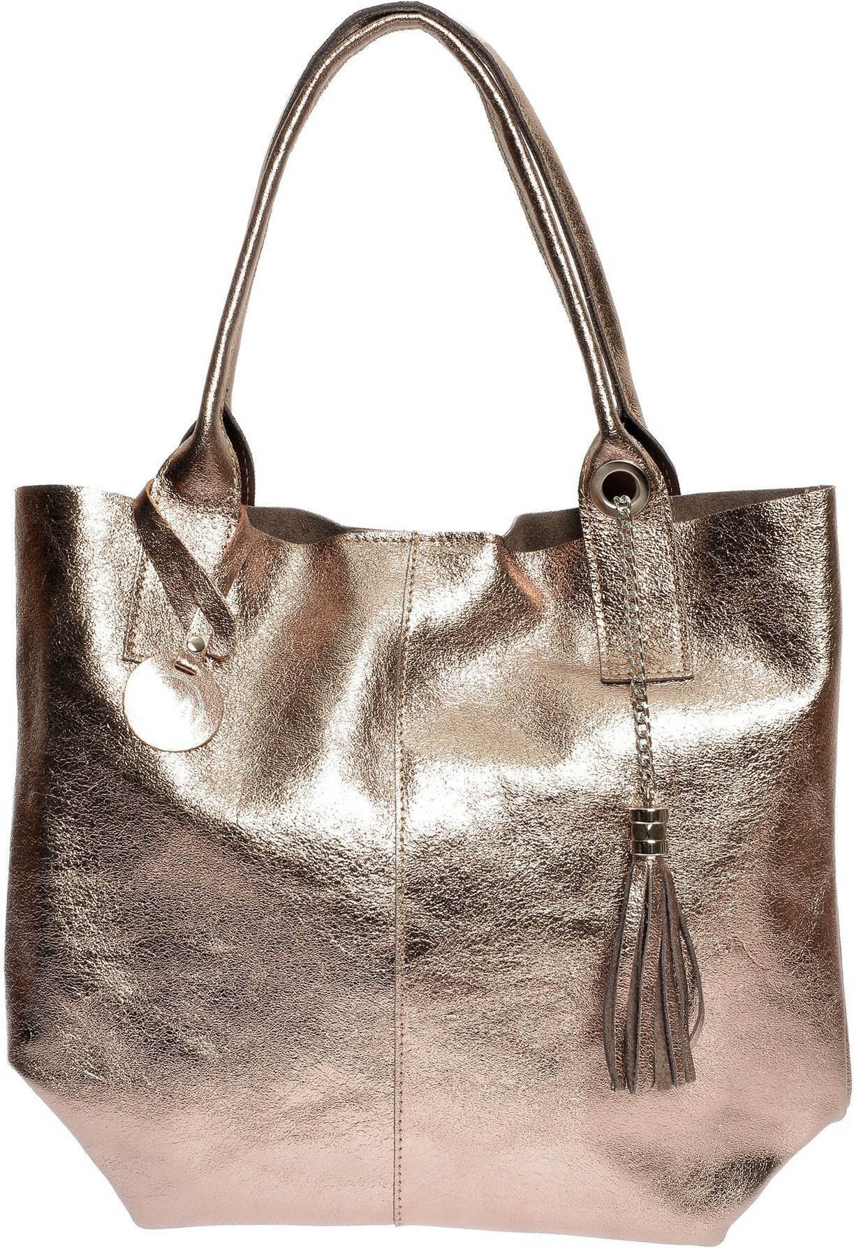 Roberta M Bronze Lederhandtasche