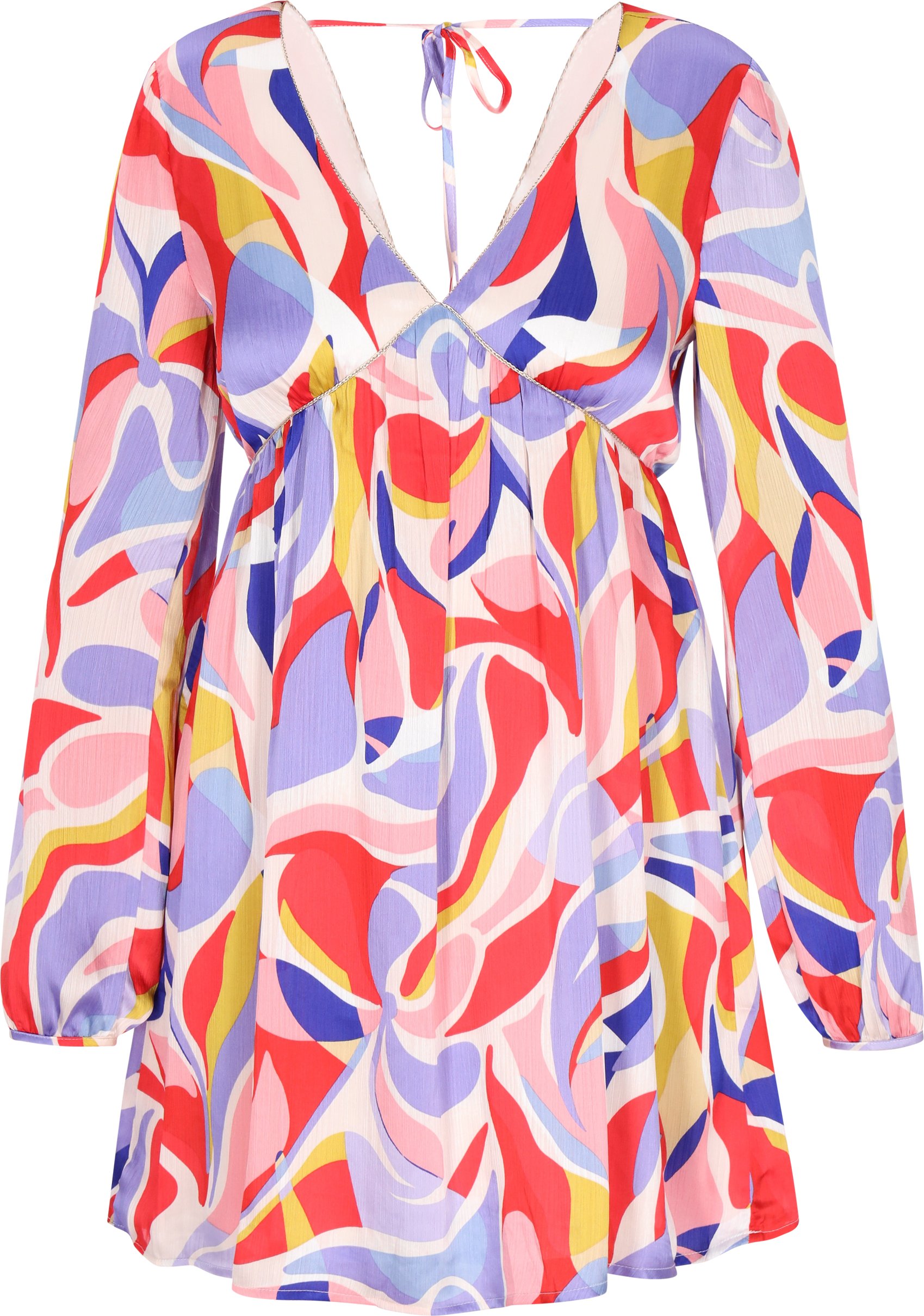 IZIA Kleid Frauen rot mehrfarbig