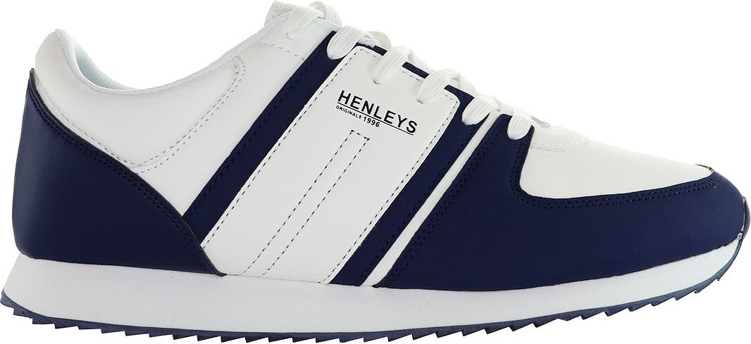 Henleys Renner White/Blue Herren Running Trainer