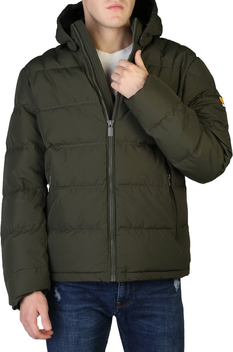 Kapuzierte gepolsterte Jacke im lässigen Stil