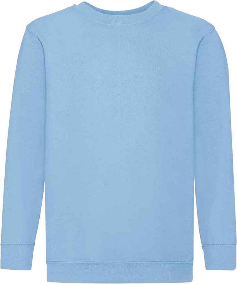 Fruit of the Loom Kinder Klassik Drop Schulter Sweatshirt (Himmelblau)