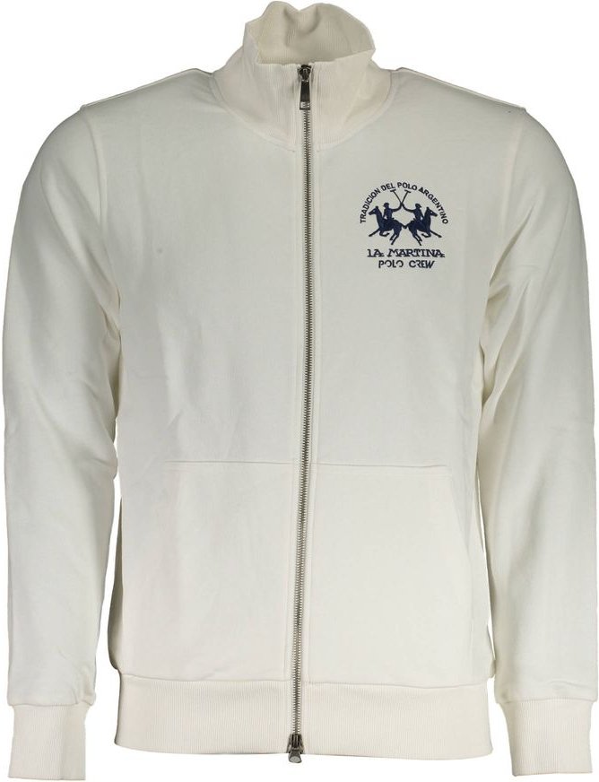 La Martina Bianco Baumwoll-Herren-Sweatshirt