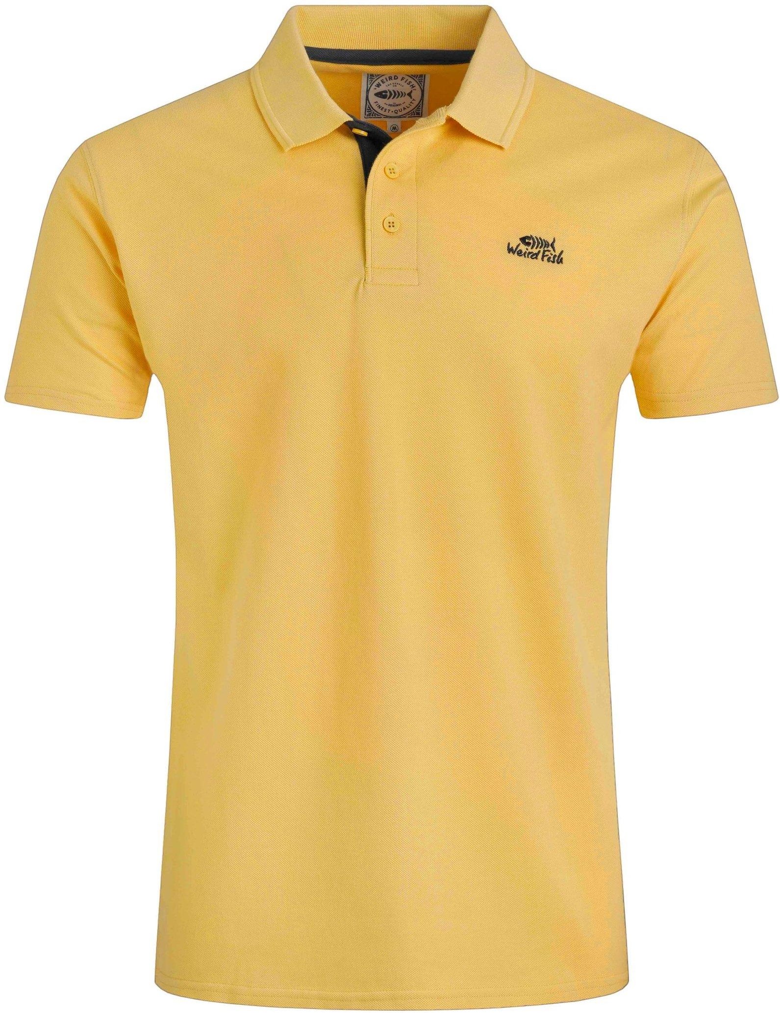 Thumbnail - Weird Fish - "Miles" Poloshirt Baumwolle aus biologischem Anbau für Herren (Zitrone)
