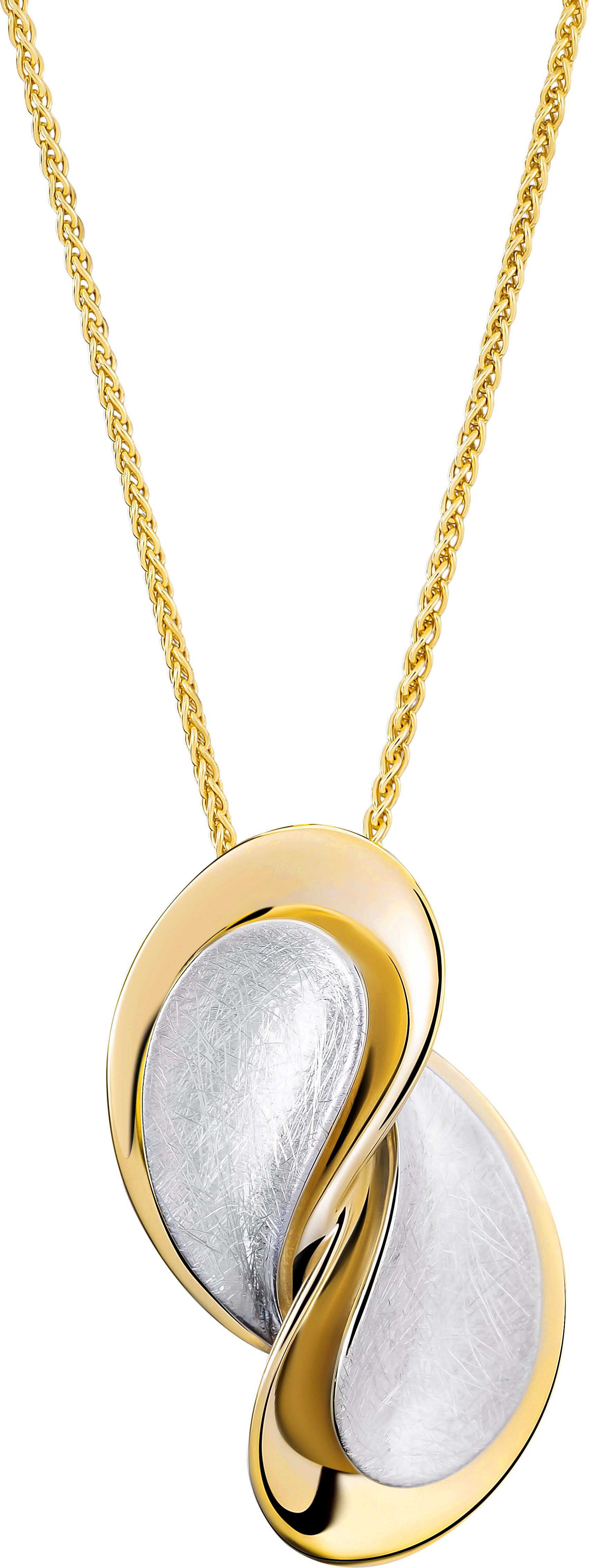 Orphelia 'Ameliana' Damenkette mit Anhänger aus 925er Sterlingsilber – Silber/Gold ZH-7508