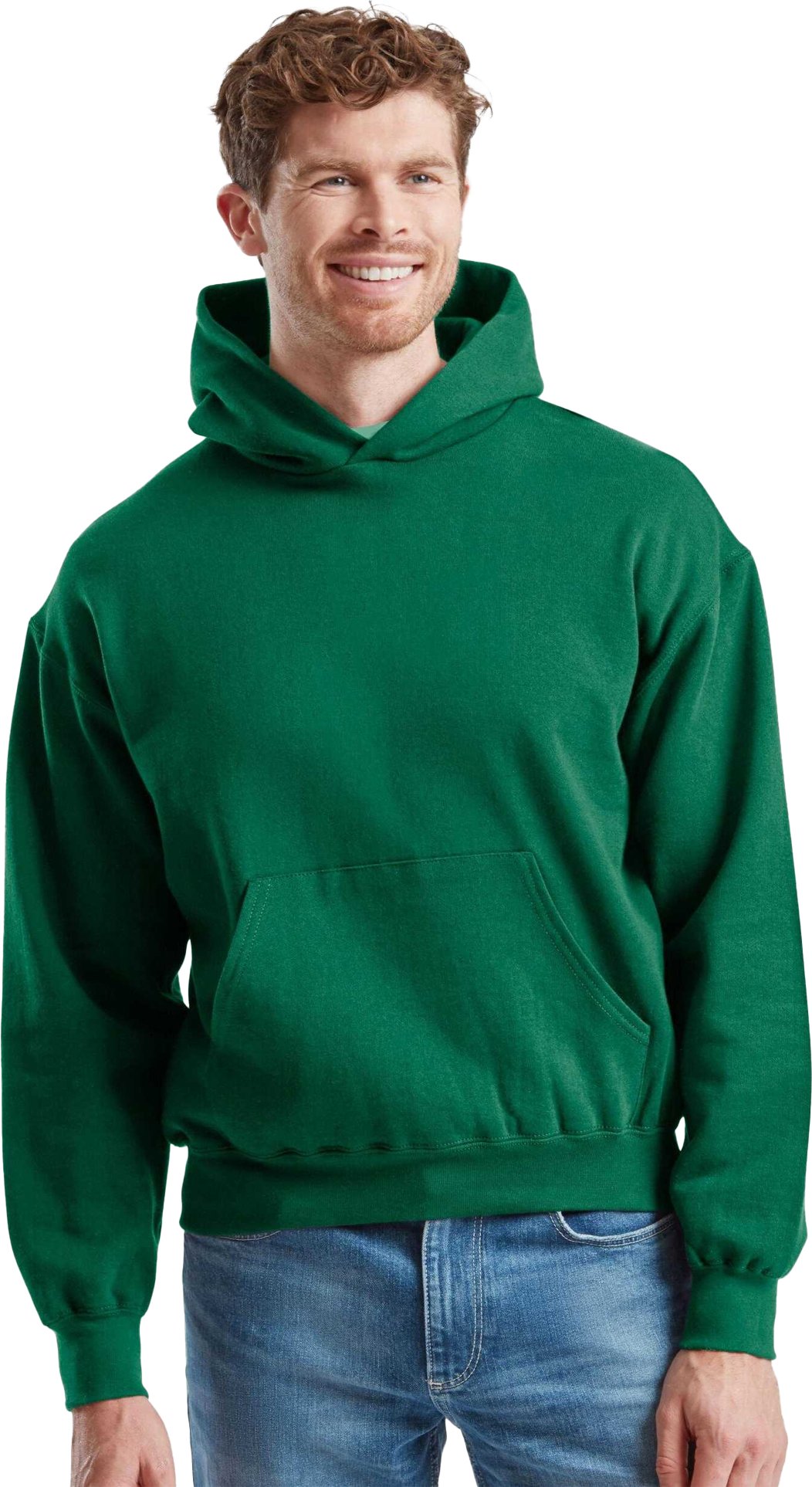 Fruit of the Loom - Kapuzenpullover für Herren, Super Baumwolle (College Grün)