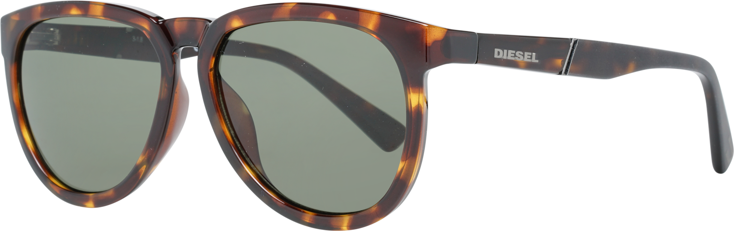 Diesel Oval Unisex Dunkel Havanna Grün Sonnenbrille