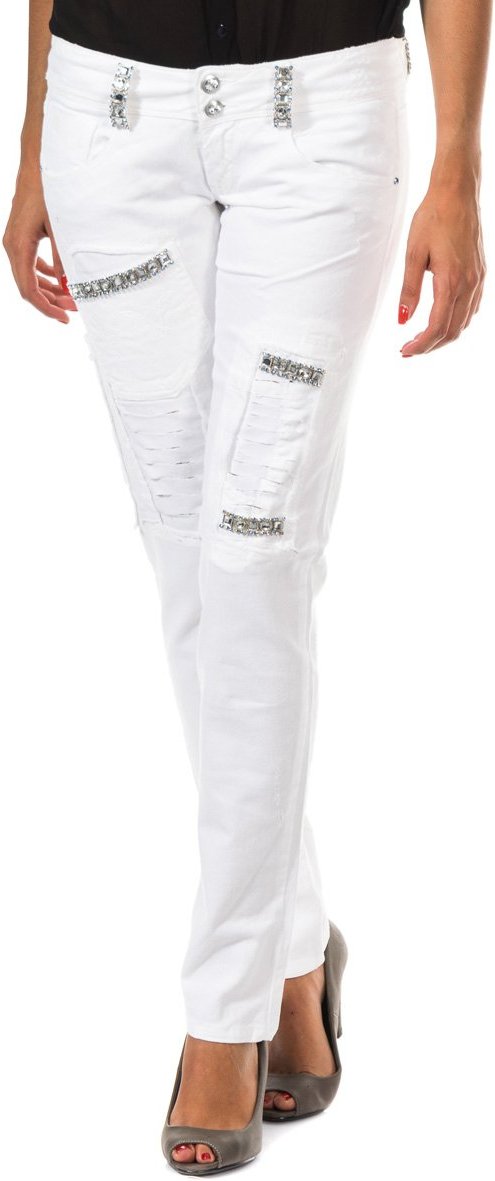 Lange Hose mit schmalem Saum 10DBF0125 woman