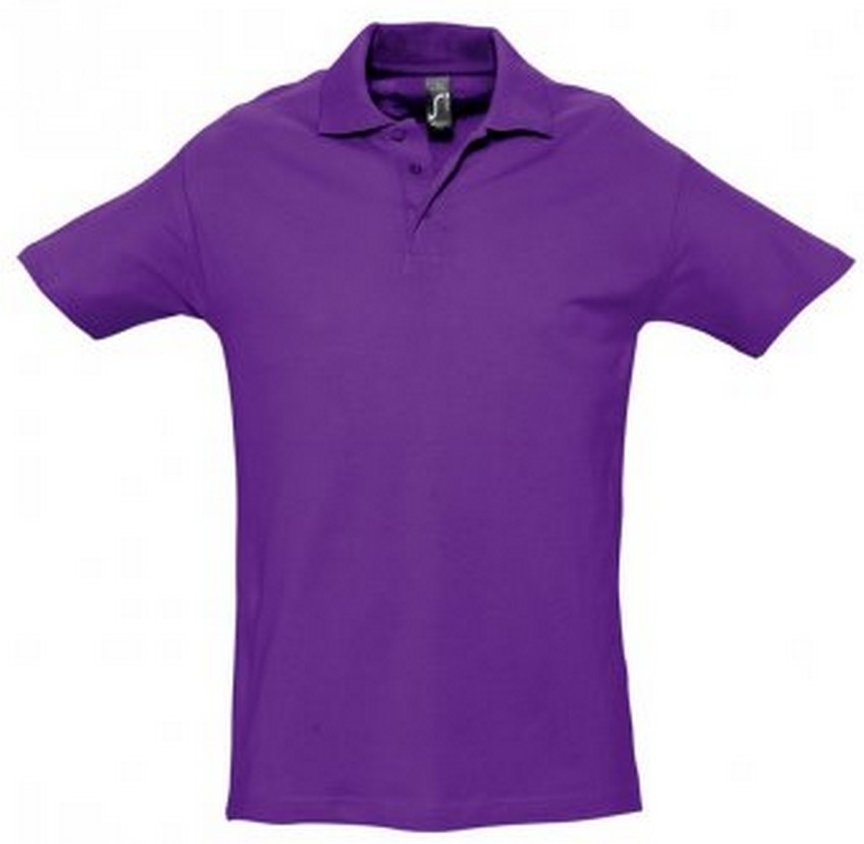 Thumbnail - SOLS Mens Spring II Kurzarm-Poloshirt in schwerer Ausführung (dunkelviolett)