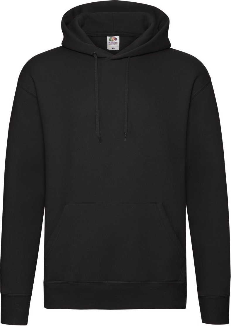 Fruit of the Loom Herren Premium Hoodie (Schwarz)