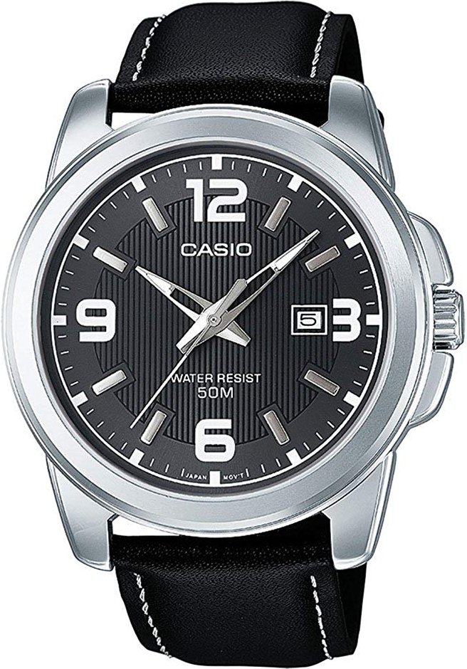 Casio Casio Collection Schwarz Herren Armbanduhr MTP-1314PL-8AVEF