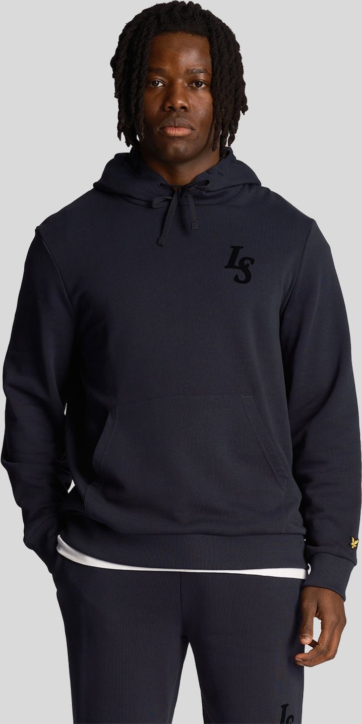 Thumbnail - Lyle & Scott Herren Club Emblem Hoodie in Dunkelblau