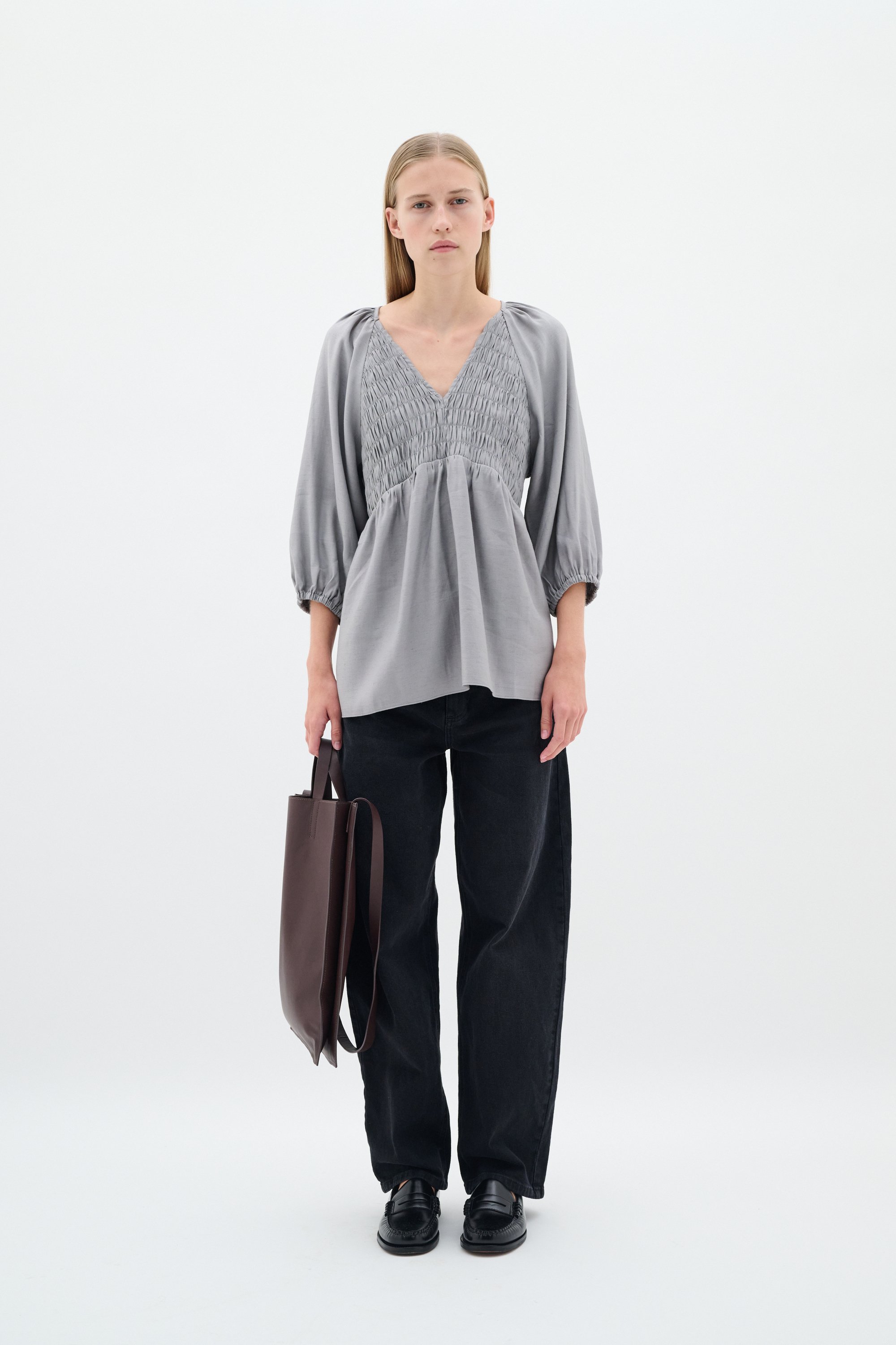 Langarm - Hemd Gerade Passform Silver Lake Blue