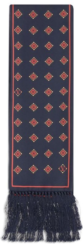 Geometrisches Muster Fransen-Schal