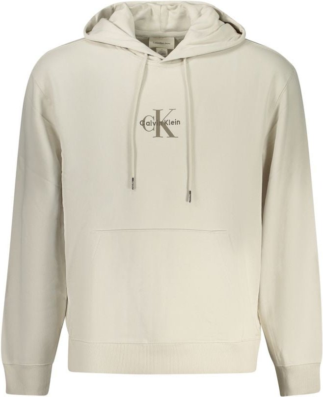 Thumbnail - Calvin Klein Beiger Baumwoll-Hoodie für Herren