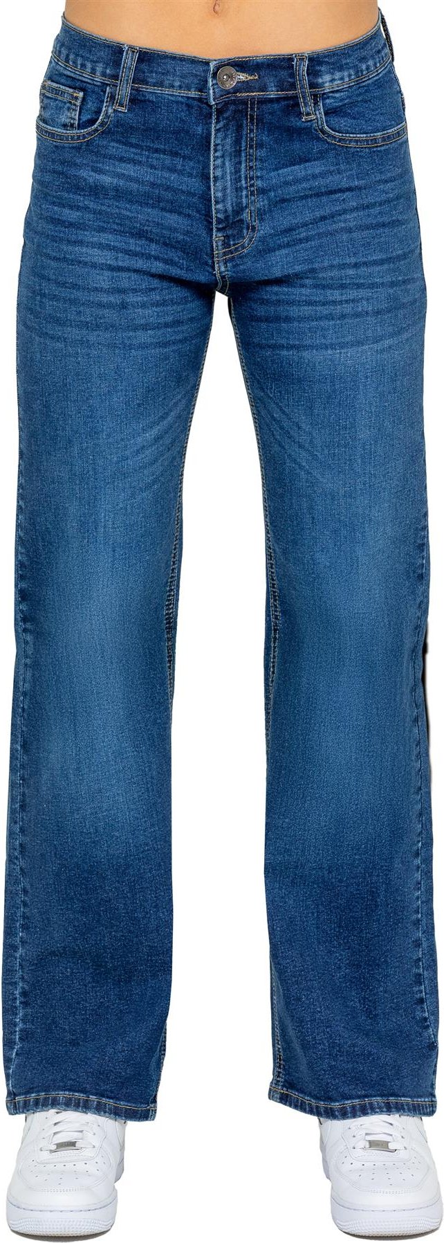 Enzo | Womens Wide Leg Jeans