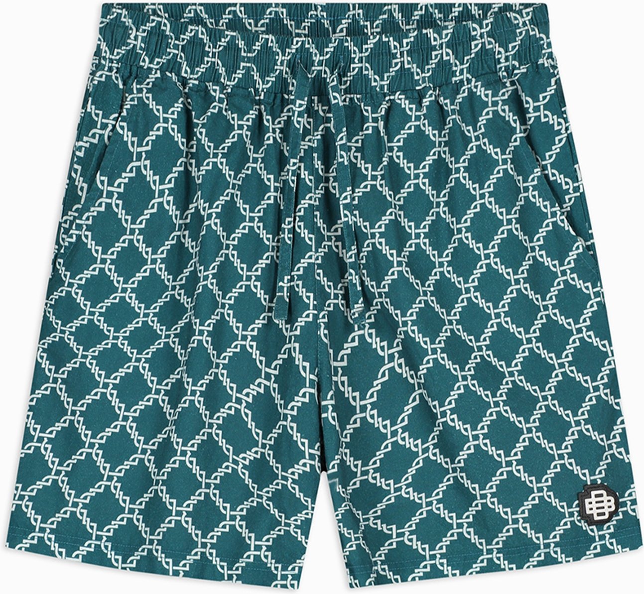 Schwarze Bananen, Monogram-Shorts, Grün