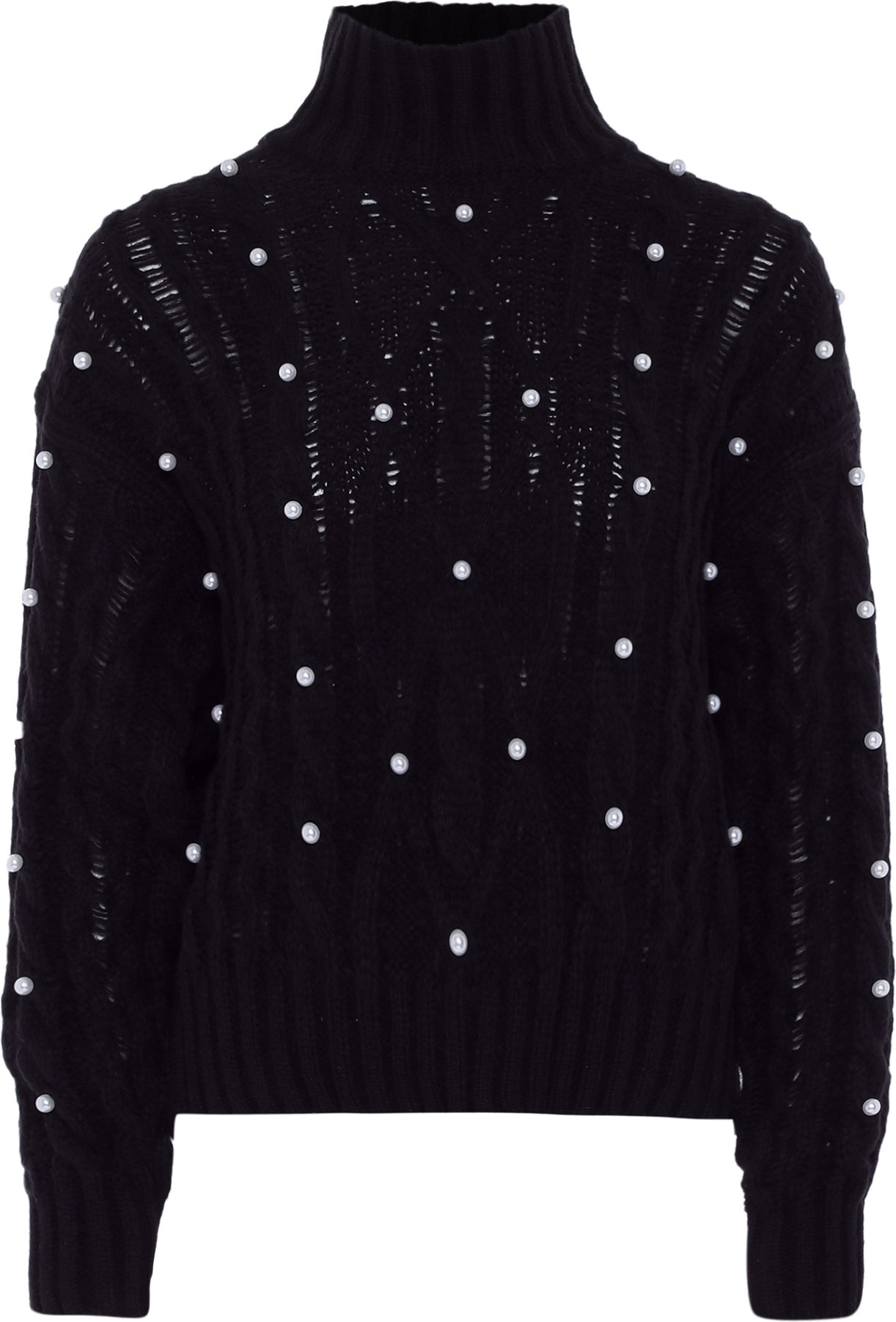 Faina Pullover mit Perlen Damen schwarz