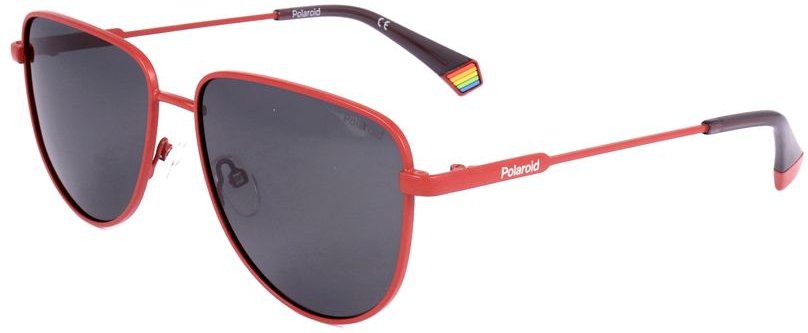 Polaroid Orange Edelstahl Sonnenbrille