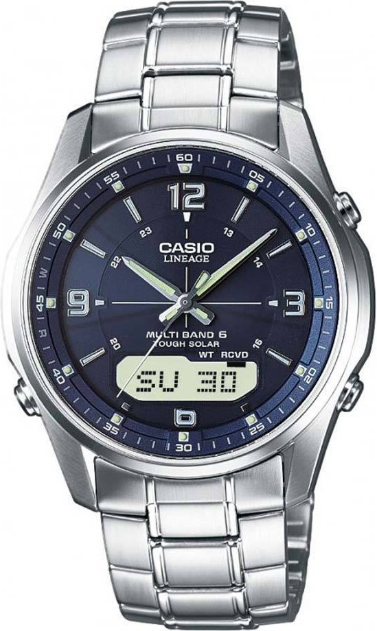 Casio Funkuhr Herren Silber LCW-M100DSE-2AER